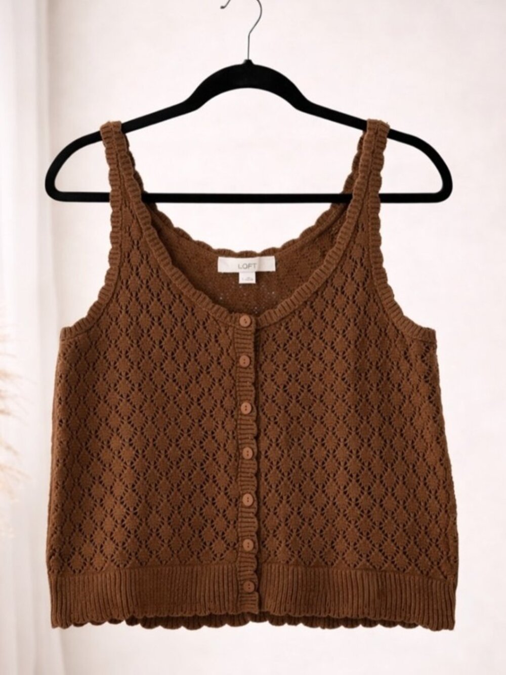Tank Top Boho Cotton Size Large